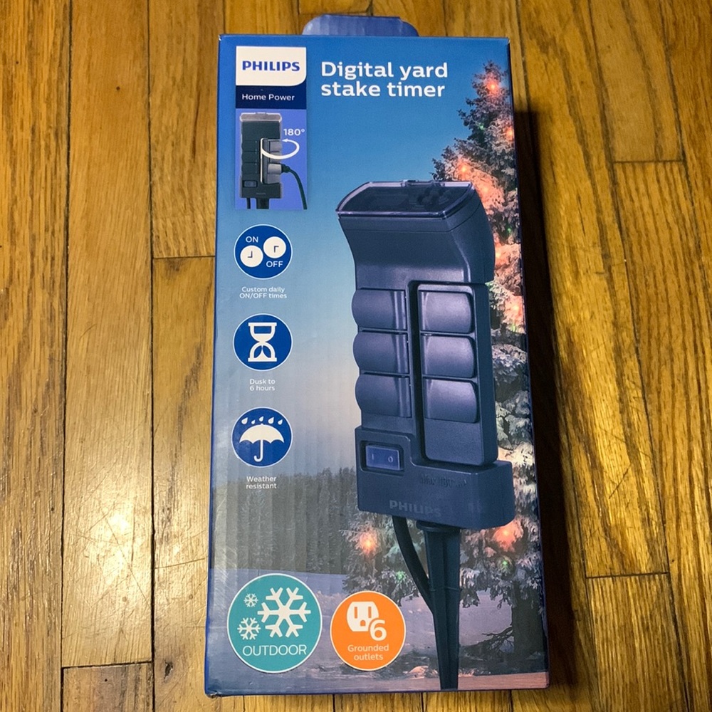 New Philips Digital Yard Stake Timer